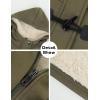 imageGihuo Winter Jackets for Women Sherpa Lined Jacket Women Duffle Toggle Coat Hooded Fleece JacketArmy
