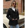 imageGihuo Winter Jackets for Women Sherpa Lined Jacket Women Duffle Toggle Coat Hooded Fleece JacketBlack