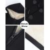 imageGihuo Winter Jackets for Women Sherpa Lined Jacket Women Duffle Toggle Coat Hooded Fleece JacketBlack