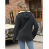 imageGihuo Winter Jackets for Women Sherpa Lined Jacket Women Duffle Toggle Coat Hooded Fleece JacketDarkgrey