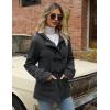 imageGihuo Winter Jackets for Women Sherpa Lined Jacket Women Duffle Toggle Coat Hooded Fleece JacketDarkgrey