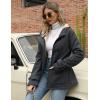 imageGihuo Winter Jackets for Women Sherpa Lined Jacket Women Duffle Toggle Coat Hooded Fleece JacketDarkgrey