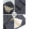 imageGihuo Winter Jackets for Women Sherpa Lined Jacket Women Duffle Toggle Coat Hooded Fleece JacketDarkgrey