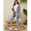 imageGihuo Winter Jackets for Women Sherpa Lined Jacket Women Duffle Toggle Coat Hooded Fleece JacketLightgrey