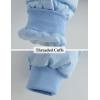 imageGihuo Women s Cropped Puffer Jacket Padded Long Sleeve Bubble Coats Winter Warm Puffy OuterwearBlue