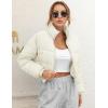 imageGihuo Women s Cropped Quilted Puffer Jacket Outerwear Coats01beige