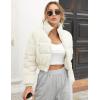 imageGihuo Women s Cropped Quilted Puffer Jacket Outerwear Coats01beige