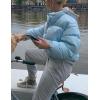 imageGihuo Women s Cropped Quilted Puffer Jacket Outerwear Coats01blue