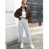 imageGihuo Women s Cropped Quilted Puffer Jacket Outerwear Coats01brown