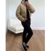 imageGihuo Women s Cropped Quilted Puffer Jacket Outerwear Coats01khaki