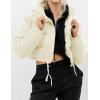 imageGihuo Women s Cropped Quilted Puffer Jacket Outerwear Coats02beige