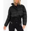 imageGihuo Women s Cropped Quilted Puffer Jacket Outerwear Coats02black