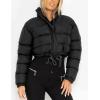 imageGihuo Women s Cropped Quilted Puffer Jacket Outerwear Coats02black