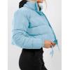 imageGihuo Women s Cropped Quilted Puffer Jacket Outerwear Coats02blue
