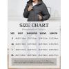 imageGihuo Womens Cropped Puffer Jacket Zip Up Hooded Quilted Jackets Winter Short Padded Coat OuterwearDarkgrey