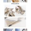 imageGihuo Womens Fashion Cropped Shacket Button Down Corduroy Shacket Jackets Casual Plaid Long Sleeve Crop Jackets TopsPlaid Khaki