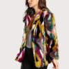 imageGihuo Womens Multicolor Faux Fur Coat Winter Warm Gradient Color Outwear Jacket Fall Shaggy Furry Open Front CardiganMulticolor