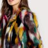 imageGihuo Womens Multicolor Faux Fur Coat Winter Warm Gradient Color Outwear Jacket Fall Shaggy Furry Open Front CardiganMulticolor