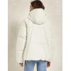 imageGihuo Womens Puffer Jacket Full Zip Quilted Hooded Bubble Coats Padded Jacket Long Sleeve Winter Warm Coat PocketWhite