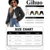 imageGihuo Womens Winter Cropped Faux Fur Coat Long Sleeve Open Front Cardigan Fleece Jackets Shaggy Parka OuterwearGrey