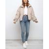 imageGihuo Womens Winter Cropped Puffer Jacket Coat Short Warm Quilted JacketBeige