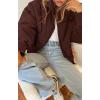 imageGihuo Womens Winter Cropped Puffer Jacket Coat Short Warm Quilted JacketBrown