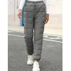imageGihuo Snow Pants Womens Winter Windproof Down Pants Warm Outdoor Ski Pants Padded Loose Ultralight Warm TrousersDarkgrey