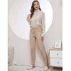 imageGihuo Women s Cable Knit Sweater Pants Long Knit Harem Pants Joggers Drawstring Elastic Waist Stretchy Knit Pants01camel