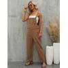 imageGihuo Womens Linen Overalls Loose Fit Baggy Bib Overalls Wide Leg JumpsuitGinger