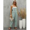 imageGihuo Womens Linen Overalls Loose Fit Baggy Bib Overalls Wide Leg JumpsuitLightgreen