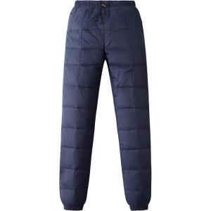 imageGihuo Snow Pants Womens Winter Windproof Down Pants Warm Outdoor Ski Pants Padded Loose Ultralight Warm TrousersNavy