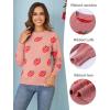 imageGihuo Valentine Heart Sweater for Women Cute Kawaii Casual Crewneck Long Sleeve Knitted Pullover Sweaters01pink