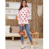 imageGihuo Valentine Heart Sweater for Women Cute Kawaii Casual Crewneck Long Sleeve Knitted Pullover SweatersBeige