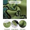 imageGihuo Women Dinosaur Oversized Sweater Graphic Crewneck Knitted Pullover Casual Loose Fit Jumper TopsGreen