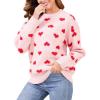 imageGihuo Valentine Heart Sweater for Women Cute Kawaii Casual Crewneck Long Sleeve Knitted Pullover SweatersBeige