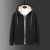 imageGihuo Mens Winter Sherpa Lined Hoodie Zip Up Sweatshirt Heavyweight Warm Fleece Jacket with Pockets02black Sherpa Shell