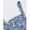 imageGihuo Women Linen Overalls Jumpsuits Loose Fit Baggy Bib Rompers Casual Summer Outfits Trendy 202503blue