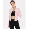 imageGihuo Womens Athletic Full Zip Lightweight Workout Jacket with Thumb HolesPink