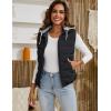 imageGihuo Womens Puffer Vest Zip Up Quilted Padded Winter Sleeveless Hooded Vest Gilet Warm Jacket Outerwear Vest02 Black