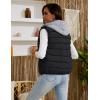 imageGihuo Womens Puffer Vest Zip Up Quilted Padded Winter Sleeveless Hooded Vest Gilet Warm Jacket Outerwear Vest02 Black