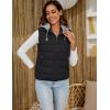 imageGihuo Womens Puffer Vest Zip Up Quilted Padded Winter Sleeveless Hooded Vest Gilet Warm Jacket Outerwear Vest02 Black