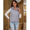 imageGihuo Womens Puffer Vest Zip Up Quilted Padded Winter Sleeveless Hooded Vest Gilet Warm Jacket Outerwear Vest02 Grey