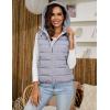 imageGihuo Womens Puffer Vest Zip Up Quilted Padded Winter Sleeveless Hooded Vest Gilet Warm Jacket Outerwear Vest02 Grey