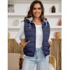 imageGihuo Womens Puffer Vest Zip Up Quilted Padded Winter Sleeveless Hooded Vest Gilet Warm Jacket Outerwear Vest02navy