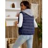 imageGihuo Womens Puffer Vest Zip Up Quilted Padded Winter Sleeveless Hooded Vest Gilet Warm Jacket Outerwear Vest02navy