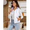 imageGihuo Womens Puffer Vest Zip Up Quilted Padded Winter Sleeveless Hooded Vest Gilet Warm Jacket Outerwear VestOffwhite