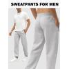 imageGihuo 3 Pack Sweatpants for Men Mens Sweatpants with Zipper Pockets Joggers for MenBlackblackdarkgrey