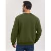 imageGihuo Mens Crewneck Sweatshirt  Soft Fleece Pullover Casual Comfortable Sweatshirt for Men Classic FitArmygreen