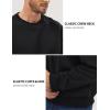 imageGihuo Mens Crewneck Sweatshirt  Soft Fleece Pullover Casual Comfortable Sweatshirt for Men Classic FitBlack