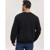 imageGihuo Mens Crewneck Sweatshirt  Soft Fleece Pullover Casual Comfortable Sweatshirt for Men Classic FitBlack
